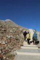 The stepped climb to the Nemrut tumulus.